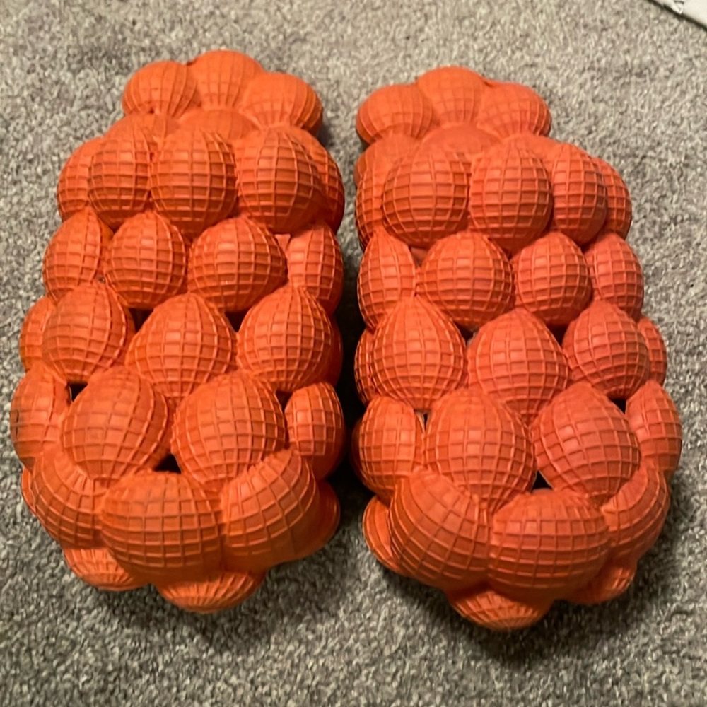 Orange slides.